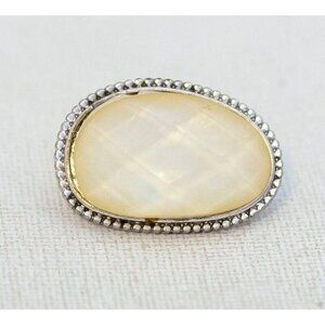 Vintage Oval Faux Stone Dainty Pin - O1